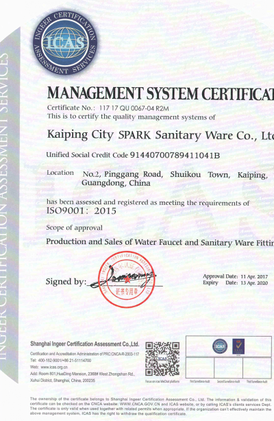 Certificação ISO - Spark